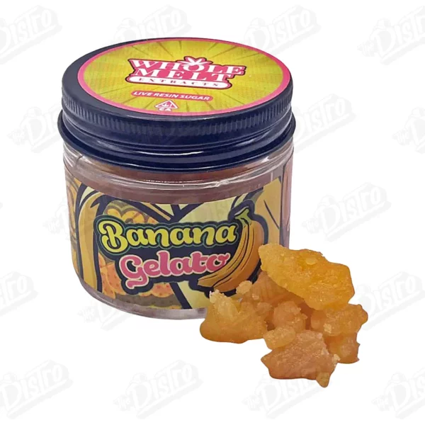 Whole Melt Extracts Live Resin Sugar - Banana Gelato (1oz)