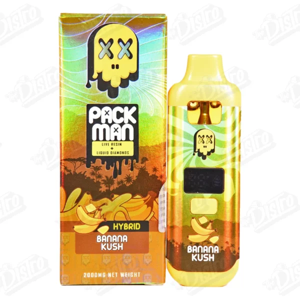 Packman Live Resin Diamonds Disposable Vape - Banana Kush (2g)