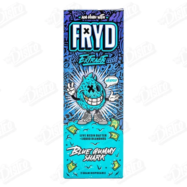 Fryd Extracts Live Resin Batter Disposable Vape - Blue Gummy Shark (2g)