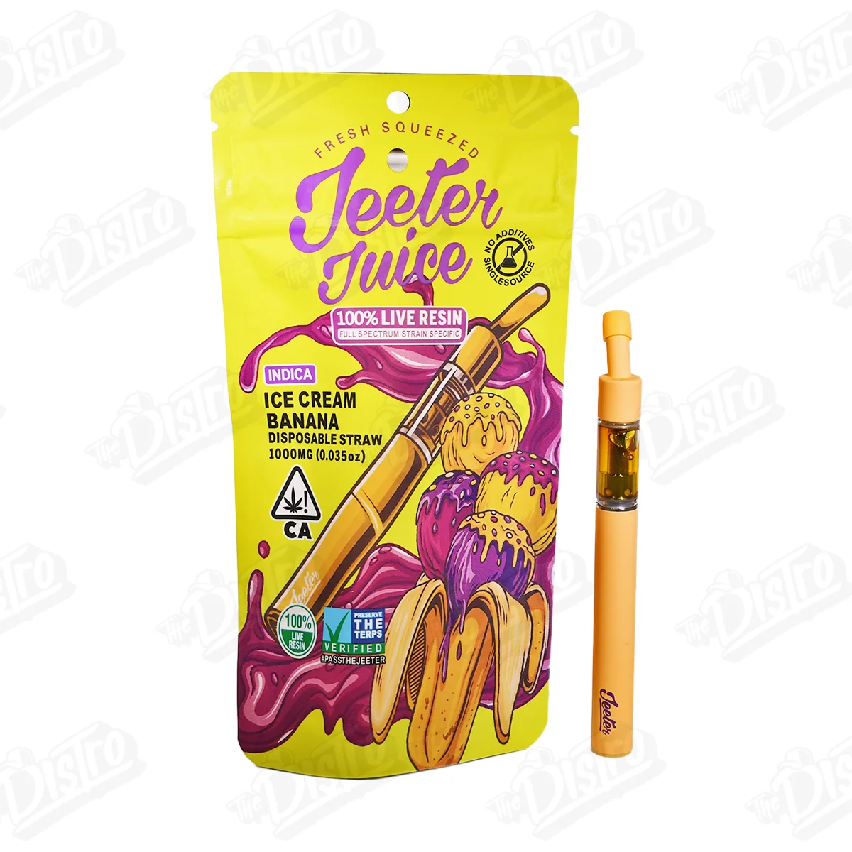 Jeeter Juice Live Resin Disposable Vape - Ice cream Banana (1g)