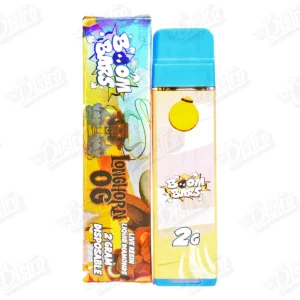 Boom Bars Live Resin Liquid Diamonds Disposable Vape - Longhorn OG (2g)