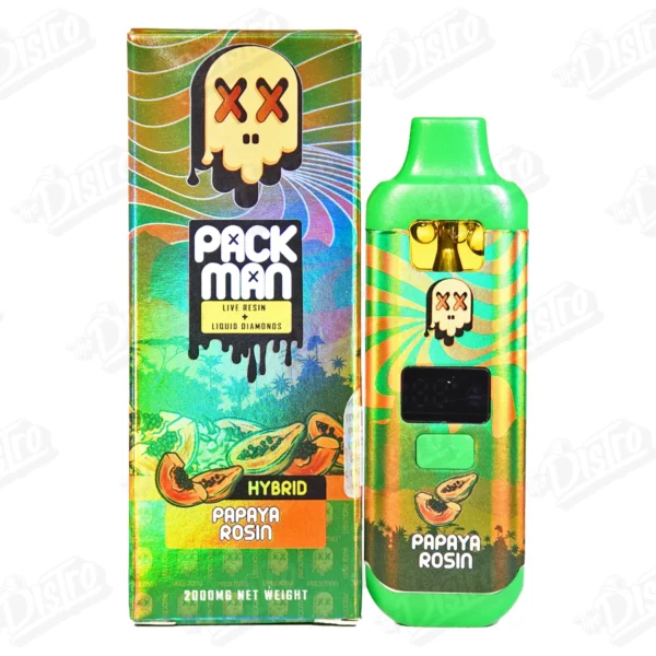 Packman Live Resin Diamonds Disposable Vape - Papaya Rosin (2g)