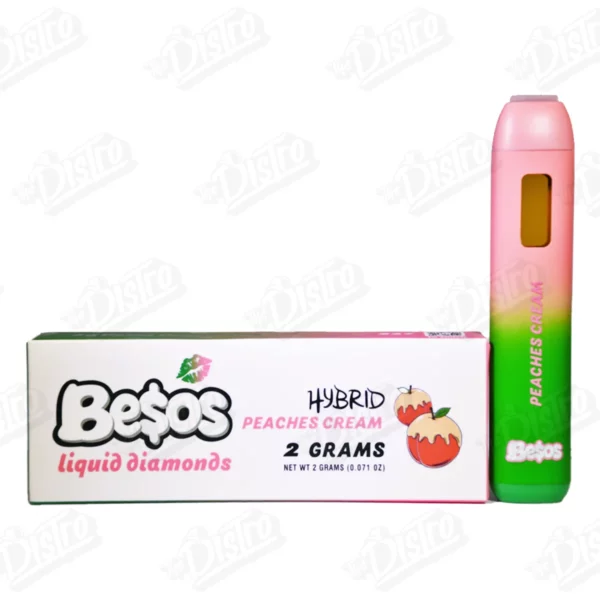 Besos Liquid Diamond Vape - Peaches Cream (2g)