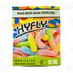Hyfly Gummies - Sour Brite Neon Crawlers (600mg)