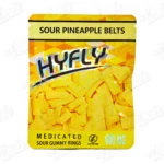 Hyfly Gummies - Sour Pineapple Belts (600mg)