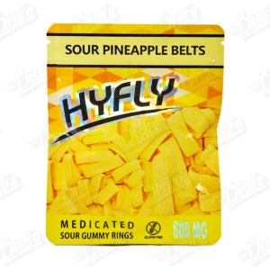 Hyfly Gummies - Sour Pineapple Belts (600mg)