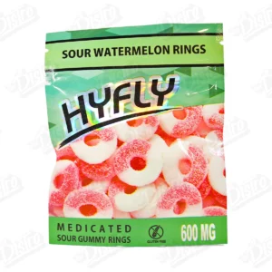 Hyfly Gummies - Sour Watermelon Rings (600mg)