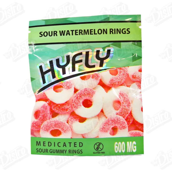 Hyfly Gummies - Sour Watermelon Rings (600mg)