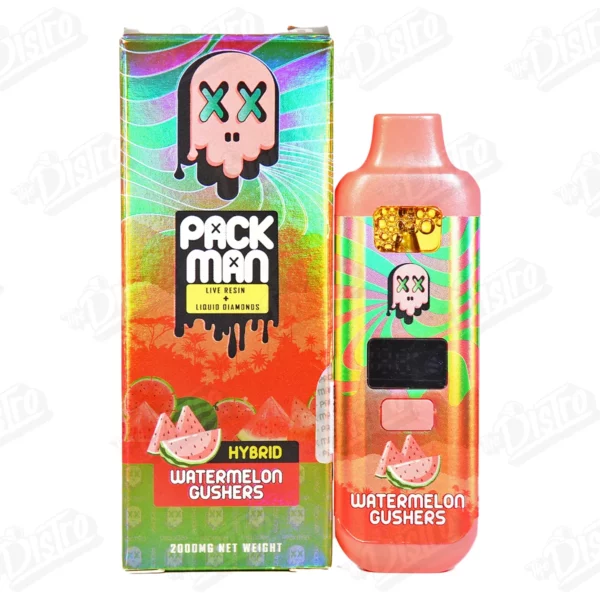 Packman Live Resin Diamonds Disposable Vape - Watermelon Gushers (2g)