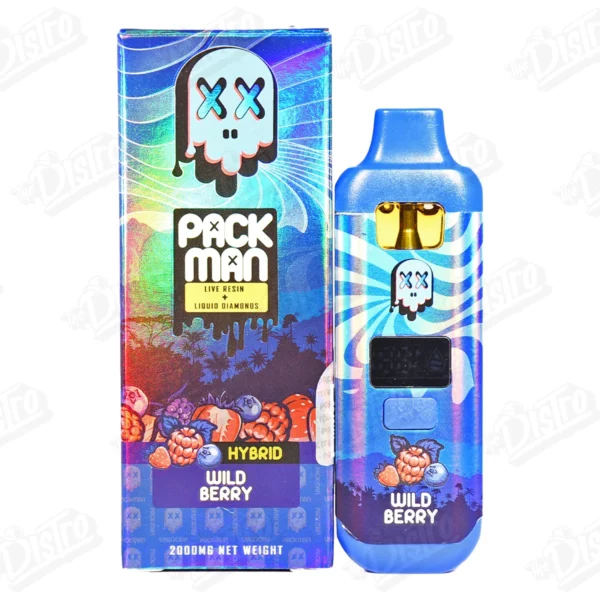 Packman Live Resin Diamonds Disposable Vape - Wild Berry (2g)