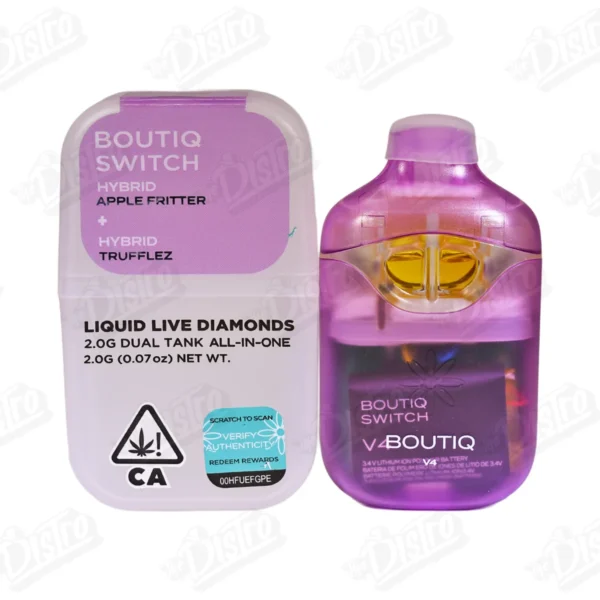 Boutiq Switch Liquid Live Diamonds Vape – Apple Fritter x Trufflez (2g)