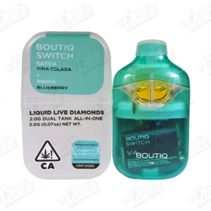 Boutiq Switch Liquid Live Diamonds Vape – Pina Colada Blueberry (2g) 