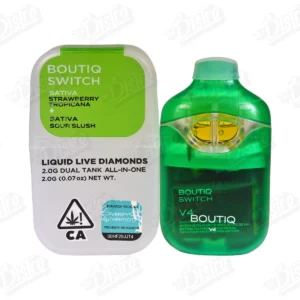 Boutiq Switch Liquid Live Diamonds Vape – Strawberry Tropicana Sour Slush (2g) 