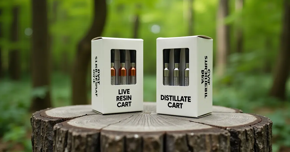What's The Difference Between Live Resin And Distillate Carts