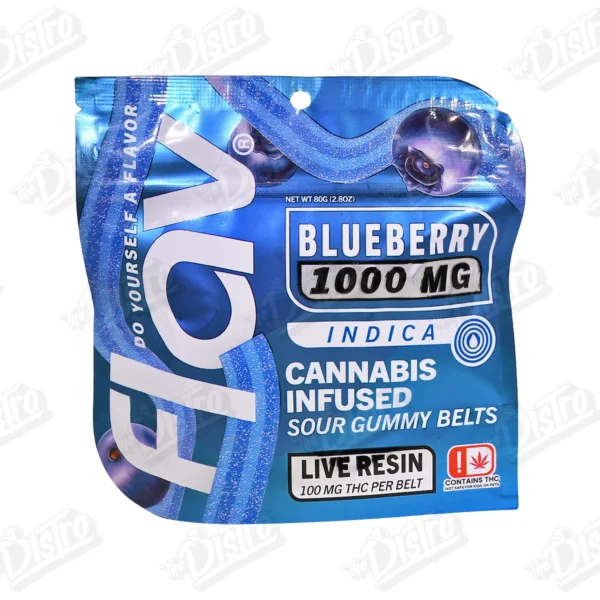 Flav THC Gummies (1000mg) - Blueberry