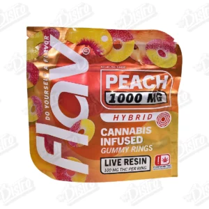 Flav Gummy Rings - Peach (1000mg)