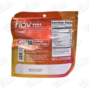 Flav Gummy Rings - Peach (1000mg) - Back