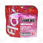 Flav Sour Gummy Belts - Strawberry (1000mg)