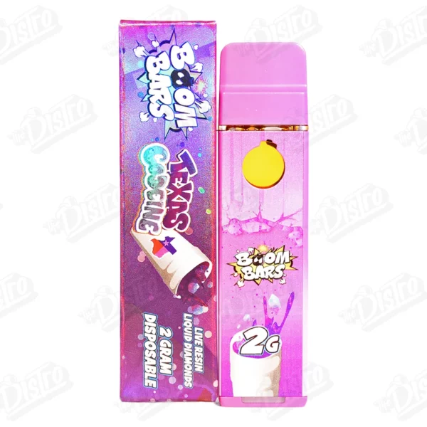 Boom Bars Live Resin Liquid Diamonds Disposable Vape - Texas Codeine (2G)