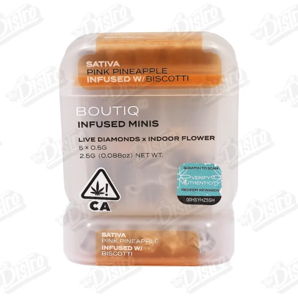 Boutiq Infused Mini's (2.5g) - Pink Pineapple x Biscotti