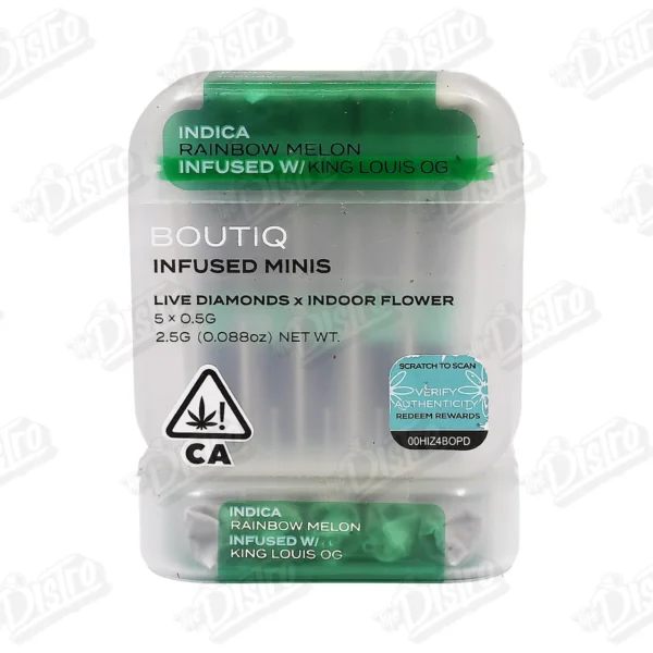 Boutiq Infused Mini's (2.5g) - Rainbow Melon x King Louis OG