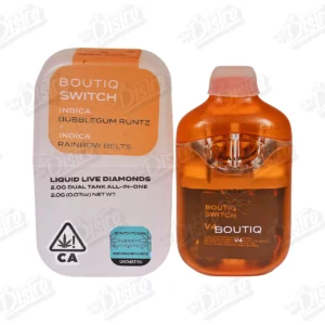 Boutiq Switch Liquid Live Diamonds Vape – Bubblegum Runtz x Rainbow Belts (2g)