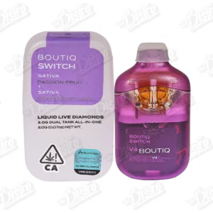 Boutiq Switch Liquid Live Diamonds Vape - Passion Fruit x Grapefruit Haze (2g)