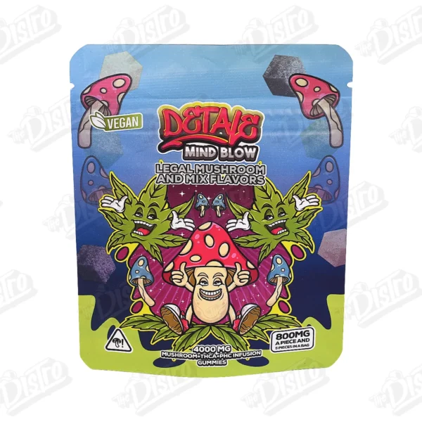 Detale Shroom Gummies Infused With THCA + PHC (4g) - Green