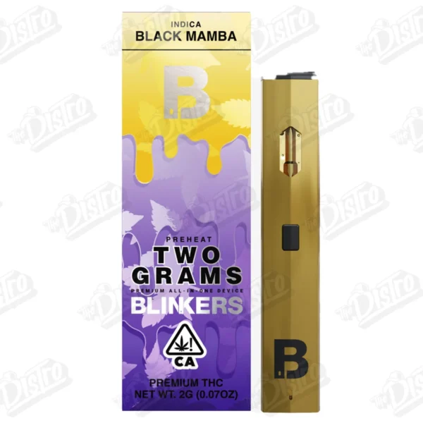 Blinkers Disposable Vape (2g) - Black Mama (Indica)