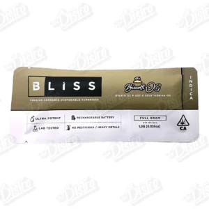 Bliss Disposable Vape (1g) - Biscotti OG / Gelato 25 x GSC x Sour Florida OG