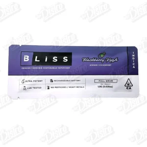 Bliss Disposable Vape (1g) - Blackberry Kush / Afghani x Blackberry