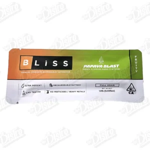 Bliss Disposable Vape (1g) - Papaya Blast / Papaya x Special Blend x Mystery