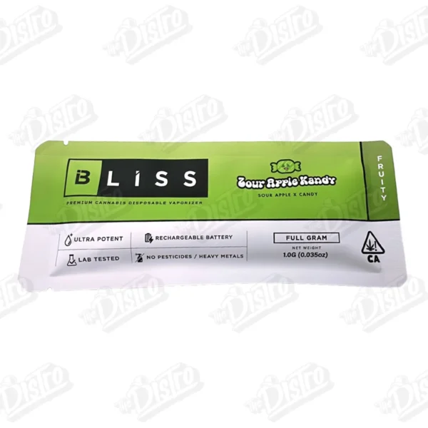 Bliss Disposable Vape (1g) - Sour Apple Kandy / Sour Apple x Candy