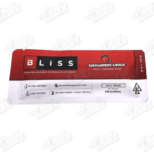 Bliss Disposable Vape (1g) - Strawberry Cough / Haze x Strawberry Fields