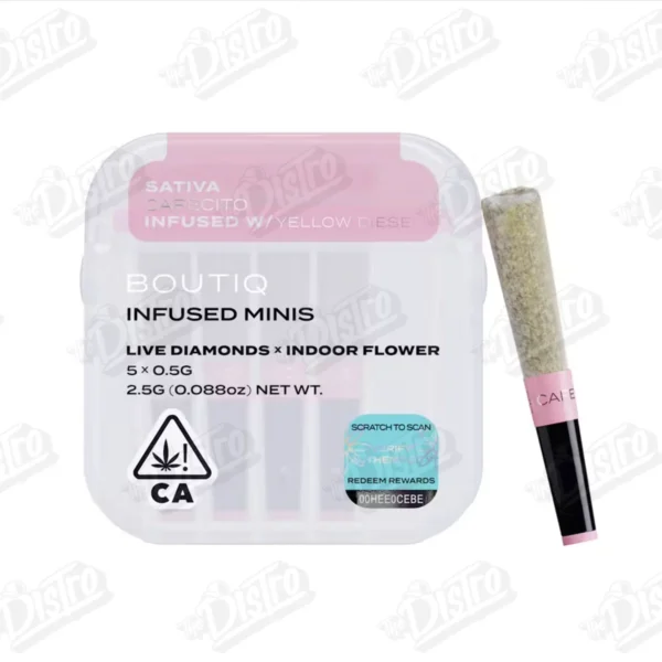 Boutiq Live Diamond Minis (5 x 0.5g) - Cafecitc Infused w/Yellow Diesel