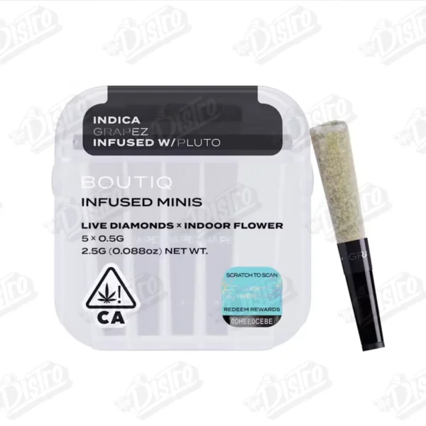 Boutiq Live Diamond Minis (5 x 0.5g) - Grapez Infused w/Pluto