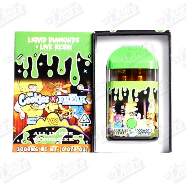 Cookies X Freak Brothers Disposable Vape (2g) - Gummy Bear X Cotton Candy