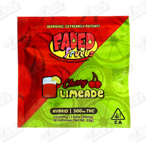 Faded Fruits THC Gummies (500mg) - Cherry Limeade (Hybrid)