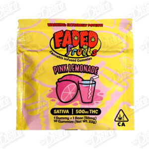 Faded Fruits THC Gummies (500mg) - Pink Lemonade (Sativa)