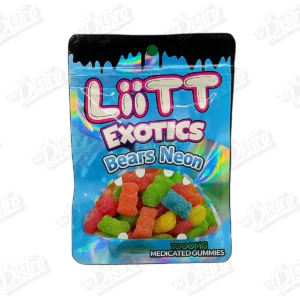 Liitt Exotics Gummies 1000mg - Bears Neon