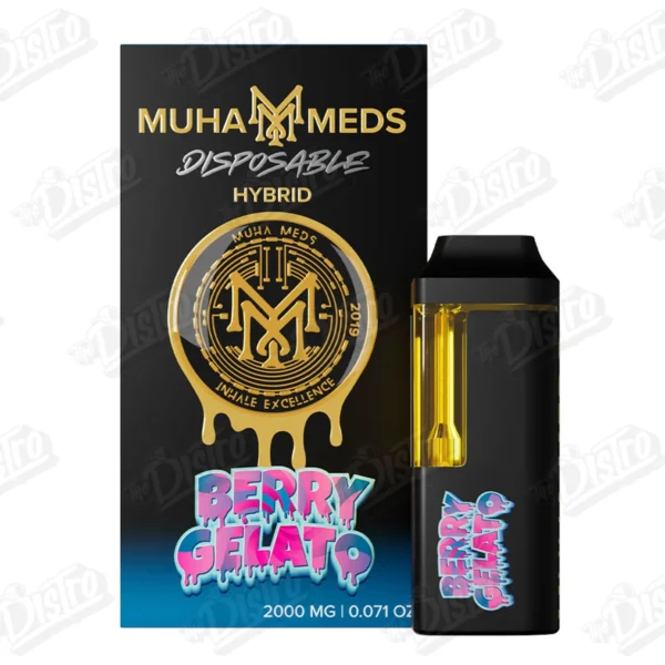 Muha Meds Disposable Vape (2g) - Berry Gelato (Hybrid)