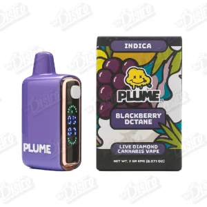 Plume Live Diamond Cannabis Vapes (2g) - BlackBerry Octane (Indica)