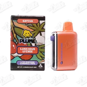 Plume Live Diamond Cannabis Vapes (2g) - Luscious Lychee (Sativa)