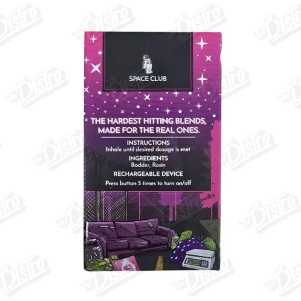 Space Club Disposable Vape (2g) - Grape Starburst (Sativa)