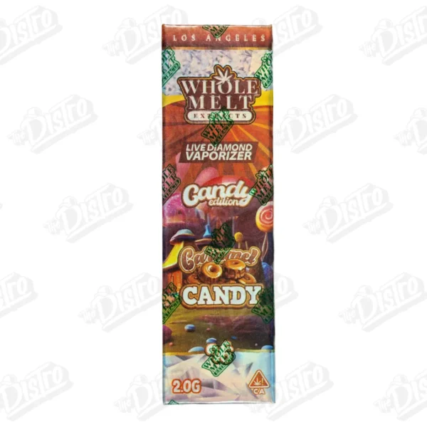 Whole Melt Extracts Live Resin + Diamonds Disposable Vape (2g) - Caramel Candy (Hybrid)