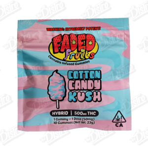 Faded Fruits THC Gummies (500mg) - Cotton Candy Kush (Hybrid)