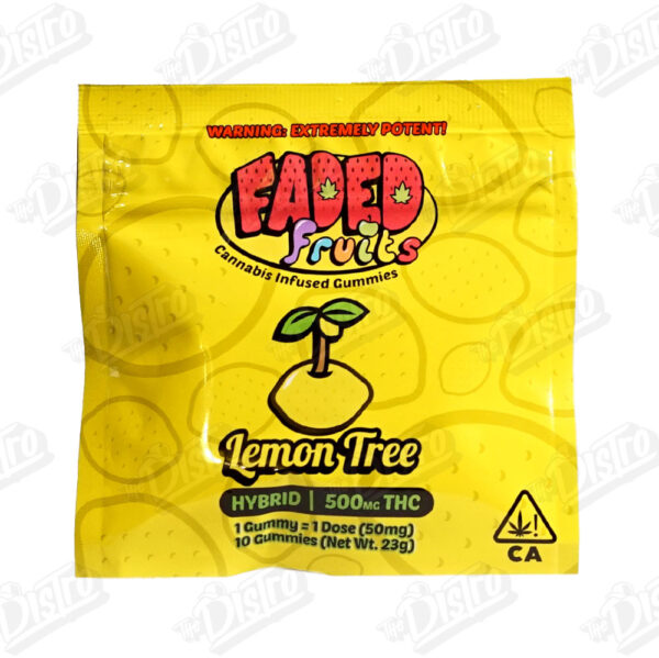 Faded Fruits THC Gummies (500mg) - Lemon Tree (Hybrid)