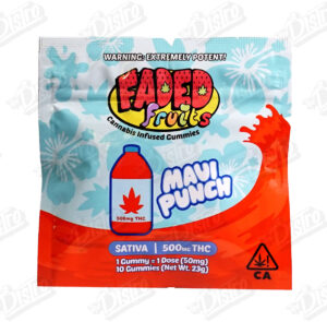 Faded Fruits THC Gummies (500mg) - Maui Punch (Sativa)