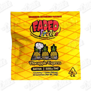 Faded Fruits THC Gummies (500mg) - Pineapple Express (Sativa)