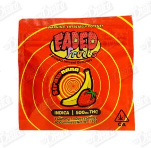 Faded Fruits THC Gummies (500mg) - Strawnana (Indica)